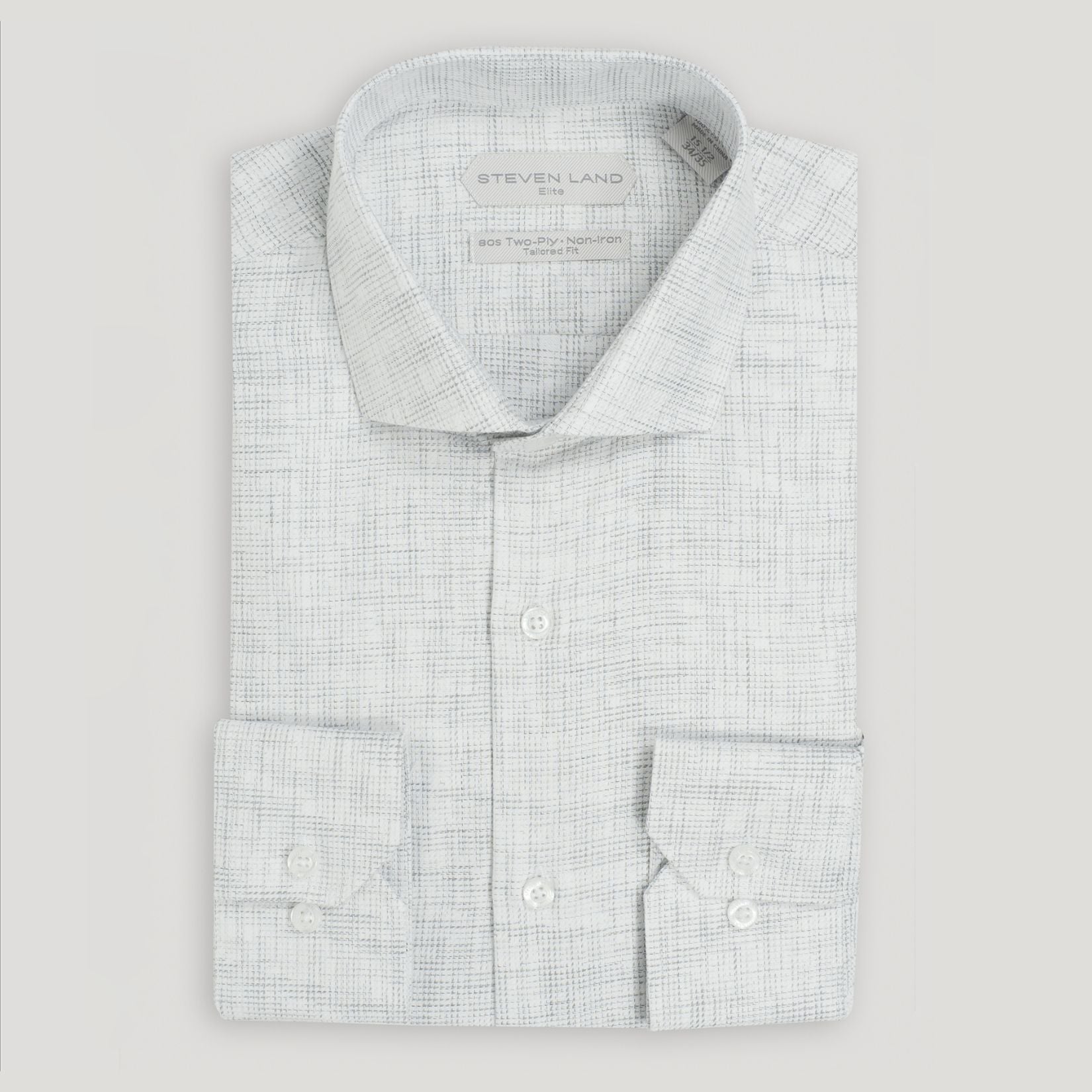 The Colm | Semi Spread Collar | Mitered Barrel Cuff