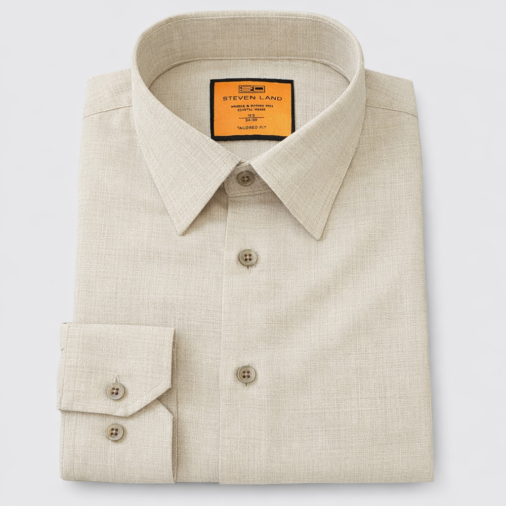 hidden button down collar dress shirts The Coastal Breeze | Hidden Button-Down Collar | Barrel Cuff