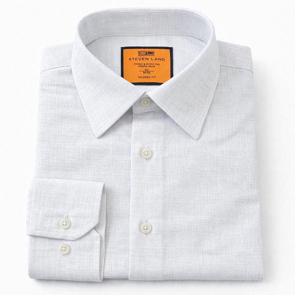 hidden button down collar dress shirts The Coastal Breeze | Hidden Button-Down Collar | Barrel Cuff