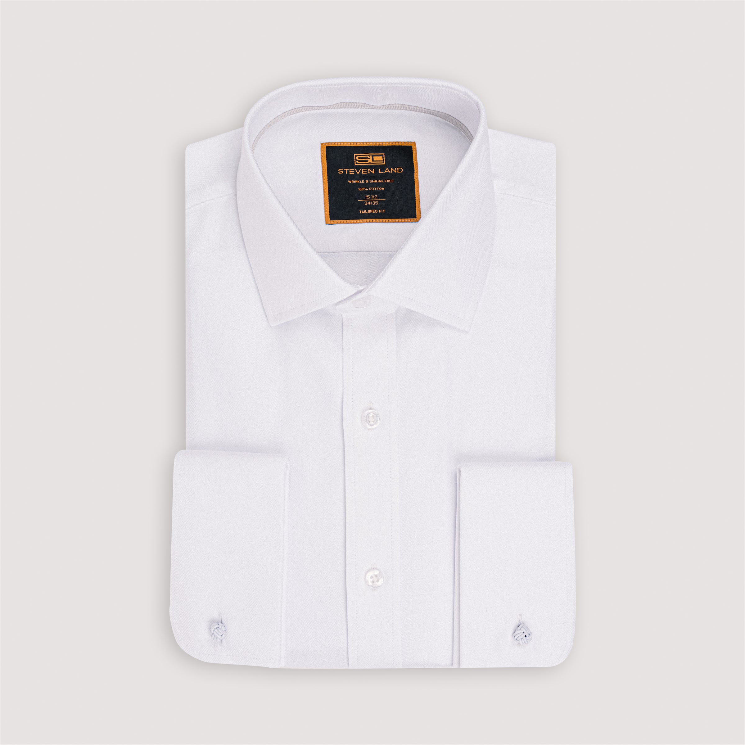 herringbone french cuff dress shirt Mens Herringbone French Cuff Dress Shirt