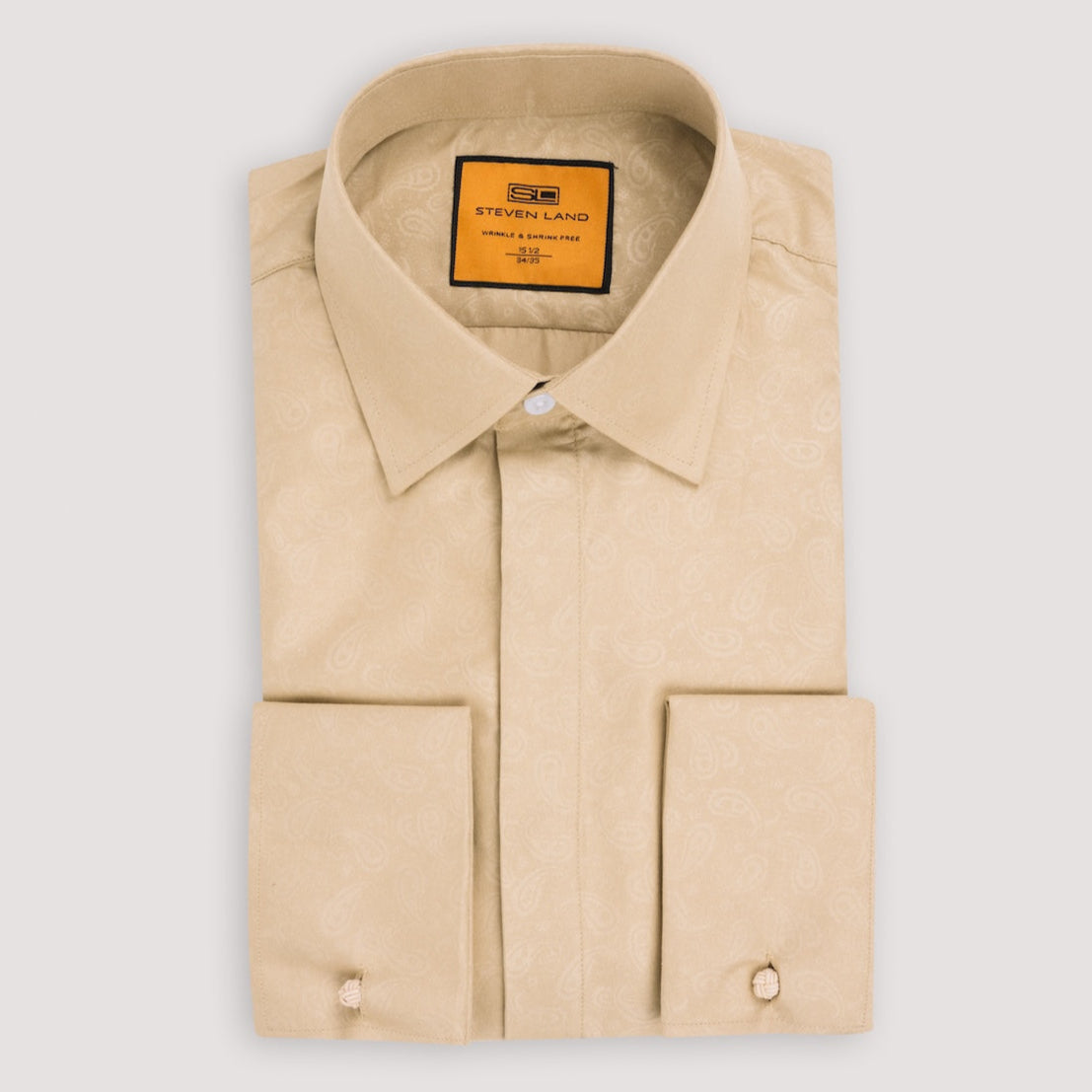 champagne dress shirt men Men's Champagne Shirt Romeo Essential | Italian Slim Fit