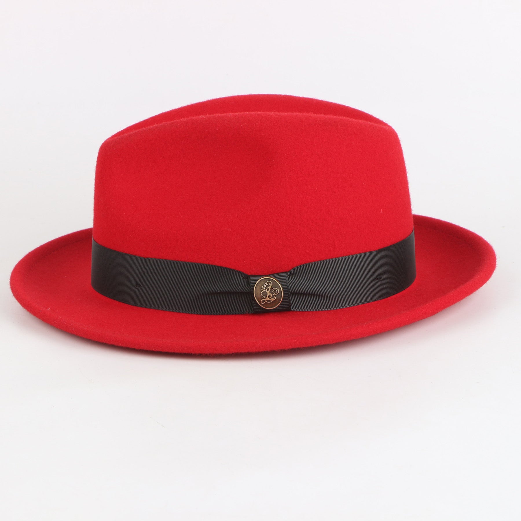 The Bowery Fedora Fine Australian Wool Fedora Hat Red Steven Land the-bowery-fedora-fine-australian-wool-fedora-hat-red-steven-land