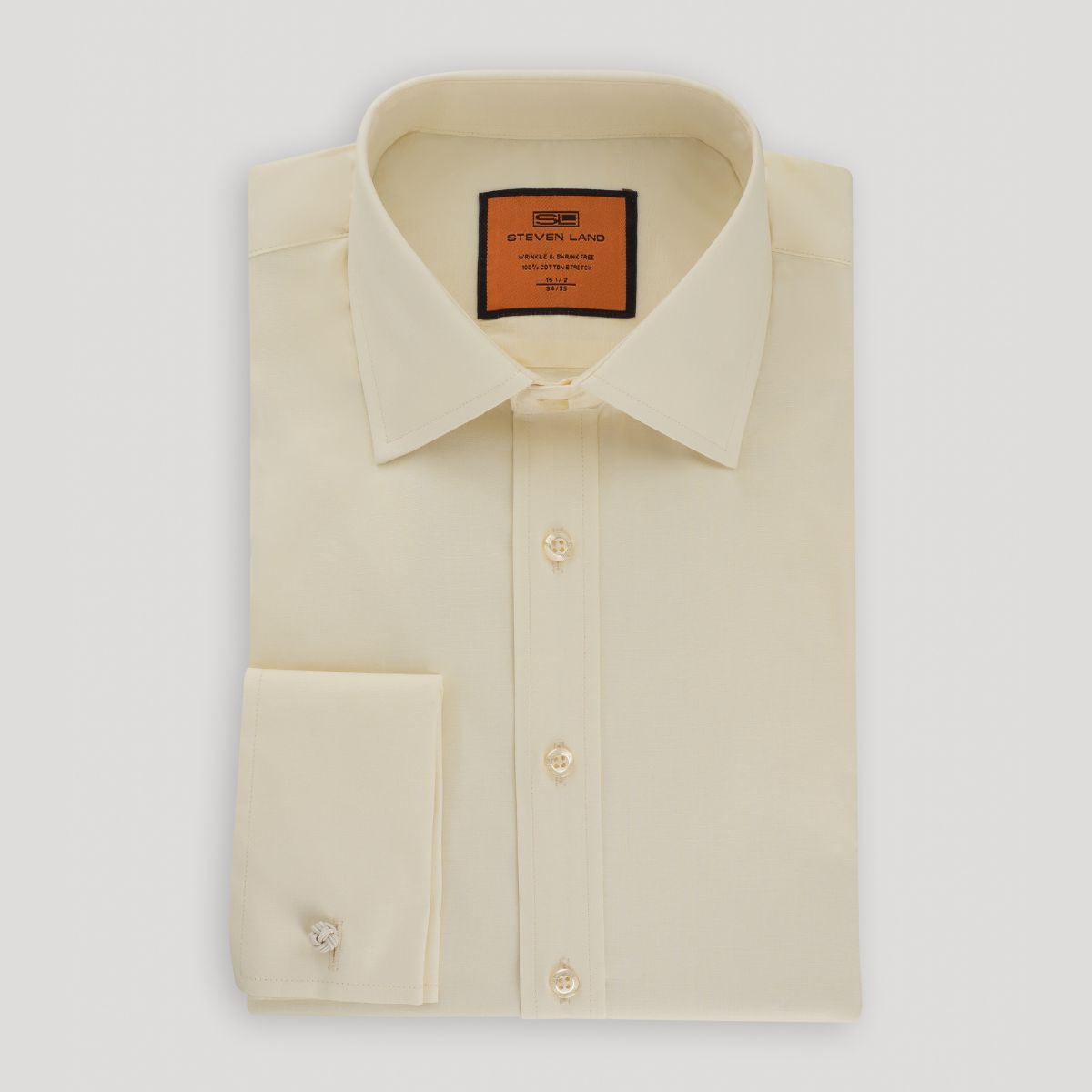 Poplin | French Cuff | 100% Cotton | Cream 18 / 34/35 Poplin | French Cuff | 100% Cotton | Cream 18 / 34/35