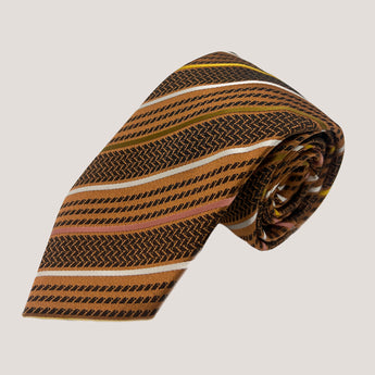 Dynamic Diagonal Tie & Pocket Square 100% Silk for Men