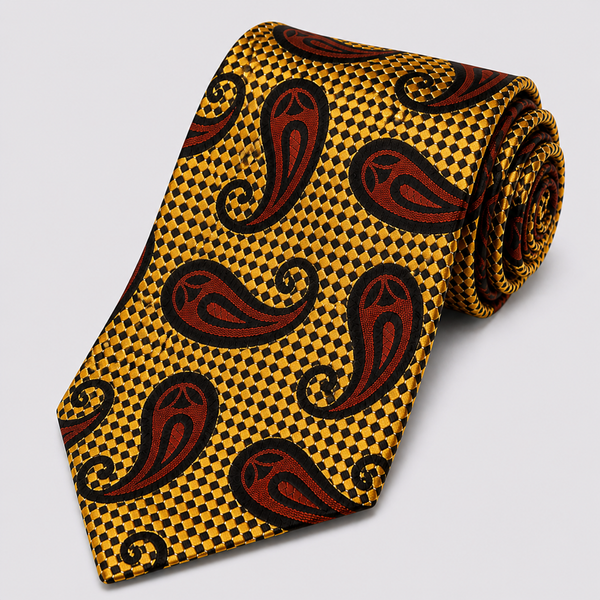 The Mosaic Paisley | 100% Silk Tie & Hanky | Teal – Steven Land