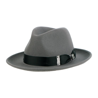 The Brooklyn Fedora | Felt Hat | Light Grey