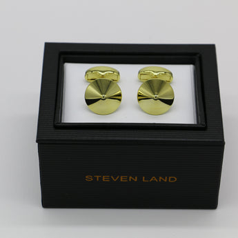 Steven Land Cufflinks Set | Dante Reflection  | Color Gold