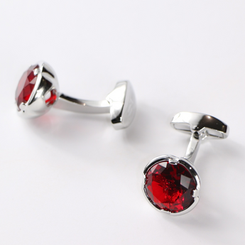 Essential Gem Cufflinks | Red