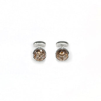 Essential Gem Cufflinks | Brown