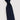 Navy blue tie with small silver embellishments on a light gray background