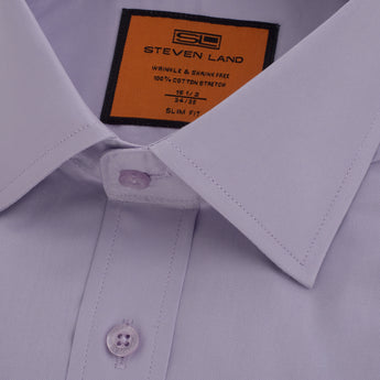 Poplin | Button Cuff | 100% Cotton | Lilac