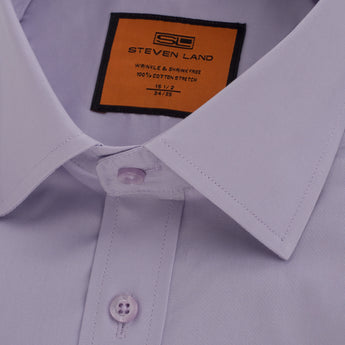 Poplin Dress Shirt | French Cuff | 100% Cotton | Color Lilac