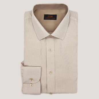 The Kenneth Shirt | Classic Collar | Barrel Cuff | Micro Tic Pattern | Slim Fit
