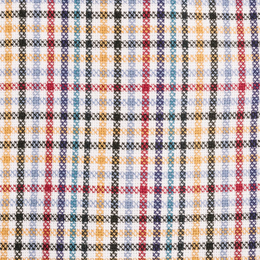 Close up of multicolor plaid pattern 
