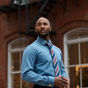 The Texture Stripe Silk Tie | 100% Silk | Black & White