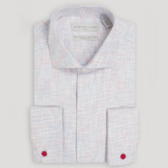 The Malcolm Dress Shirt | Semi Spread Collar | Mitered French Cuff