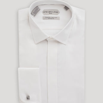 The Finley Dress Shirt | French Cuff & Point Collar | Pearl