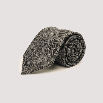 The Venus Silk Tie | 100% Silk | Black