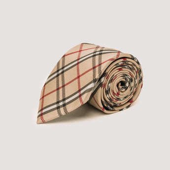 The Tartan Silk Tie | 100% Silk | Beige