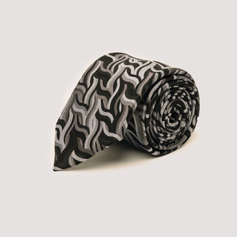 The Neptune Silk Tie | 100% Silk | Black