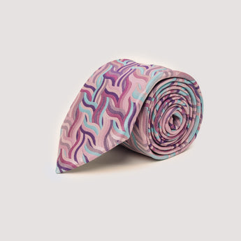 The Neptune Silk Tie | 100% Silk | Pink