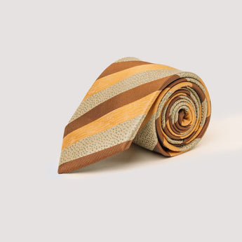 The Venetian Silk Tie | 100% Silk | Brown