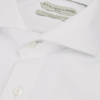 The Augustus Dress Shirt | Cutaway Collar | Angled French Cuff | 100% Cotton | White