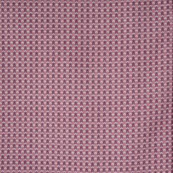 Close up of berry colored dobby cotton weave texture on men's dress shirt