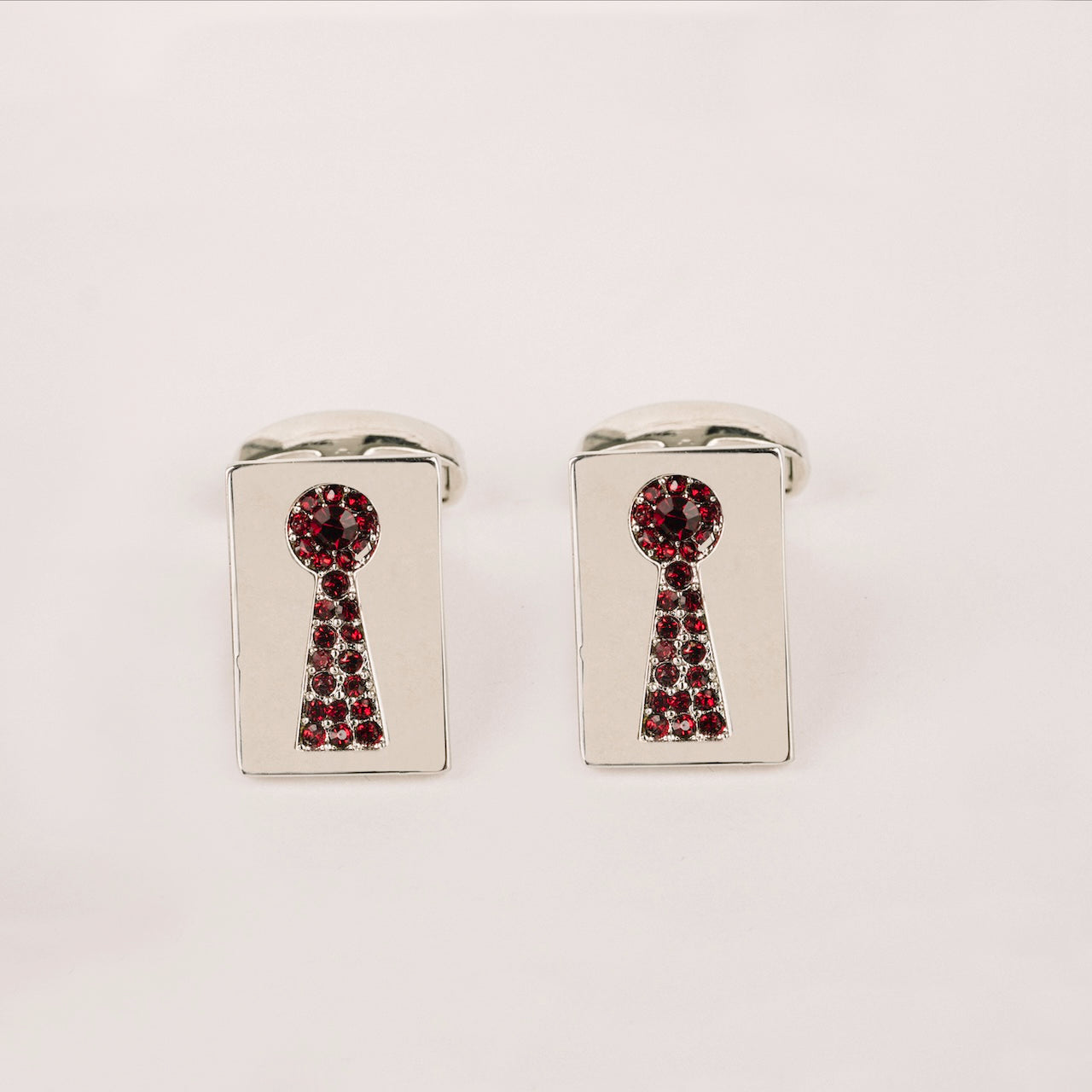 Ruby Yast Lock The Lock Set | Ruby Stone Set in Silver – Steven Land Menswear