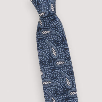 Checkered Paisley Tie | HD Collection