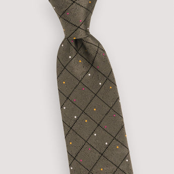 The Point Graph Silk Tie | 100% Silk