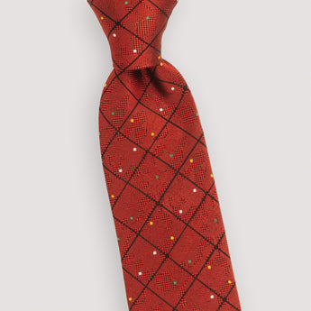 The Point Graph Silk Tie | 100% Silk