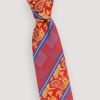 The Split Paisley Silk Tie | 100% Silk