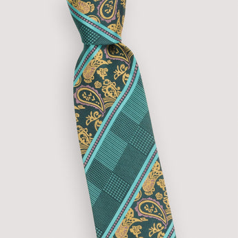 The Split Paisley Silk Tie | 100% Silk