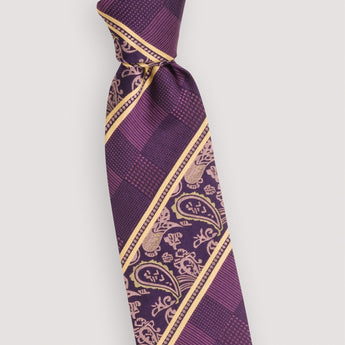 The Split Paisley Silk Tie | 100% Silk