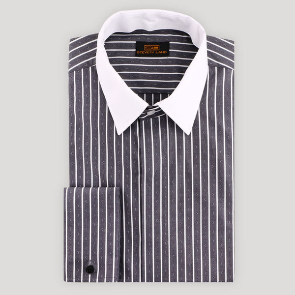 3 in 1 Dress Shirt | Interchangeable Collars
