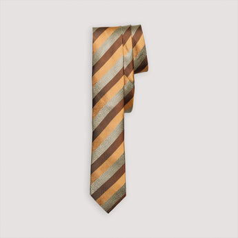 The Venetian Silk Tie | 100% Silk | Brown