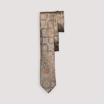 The Arabesque Silk Tie | 100% Silk | Peach