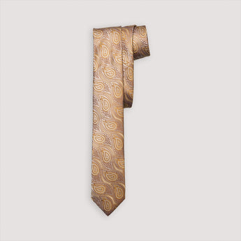 The Rio Paisley Silk Tie | 100% Silk | Champagne