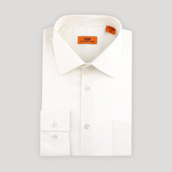 Poplin | Button Cuff | 100% Cotton | Egg Shell