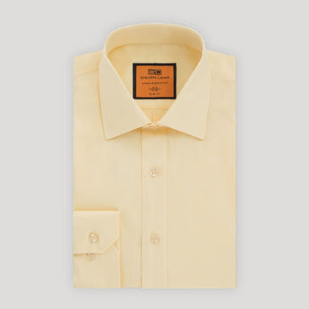 Poplin | Button Cuff | 100% Cotton | Yellow