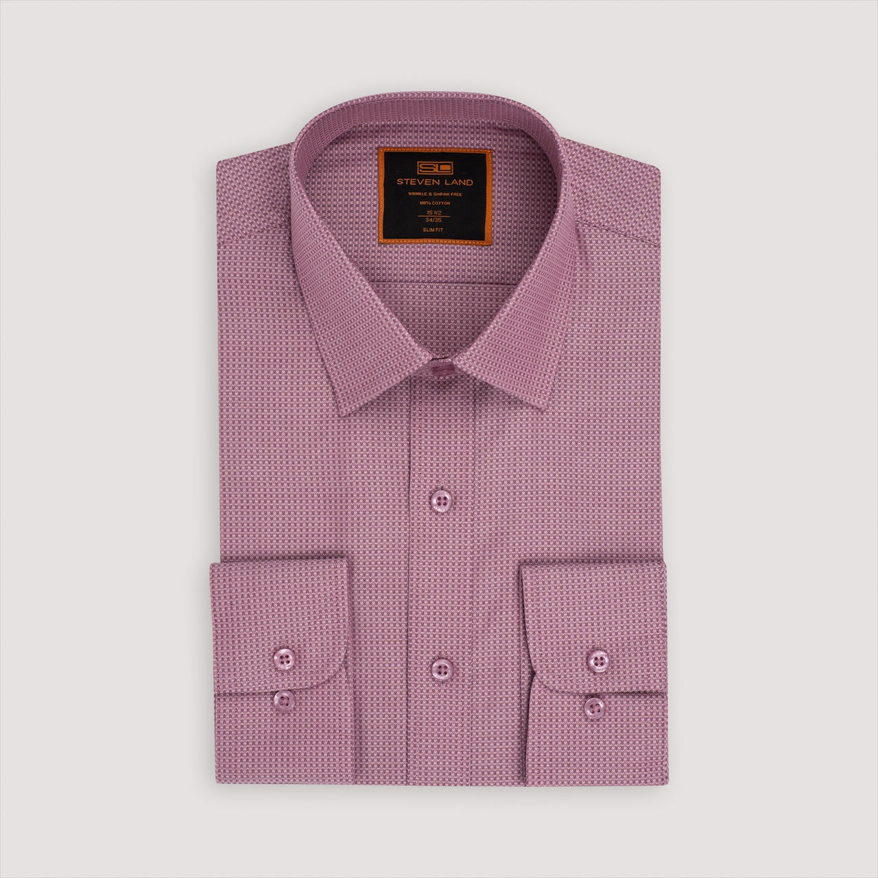The Silo Dress Shirt | Classic Collar | Barrel Cuff | Cotton | Berry 17 / 34/35 The Silo Dress Shirt | Classic Collar | Barrel Cuff | Cotton | Berry 17 / 34/35