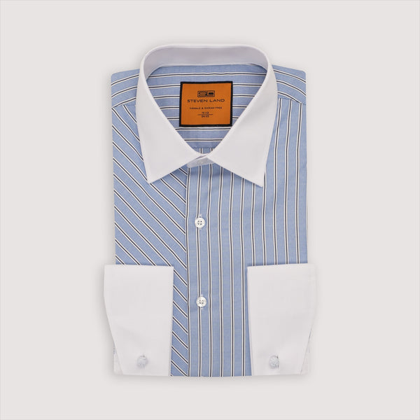 point collar french cuff dress shirt Christopher Morris Solid White Slim Fit Cotton Spread Collar Non-Iron French Cuff Dress Shirt, 14 1/2 / 34/35