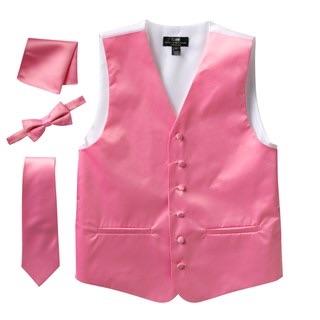 Steven Land Solid 4-pc. Vest with Matching Tie, Bowtie & Pocket Square