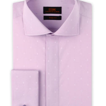 Dress Shirt | TA1906 | Trim Fit | Wide Spread Collar | French Novelty Cuff | Orchid