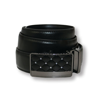 Steven Land Belt | Genuine Leather | Self Adjusted | Color Black