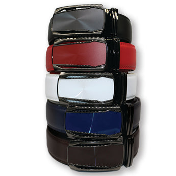 Steven Land Belt | Genuine Leather | Self Adjusted | Color White