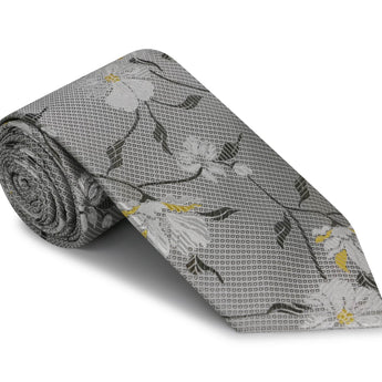 Steven Land Big Knot Tie |100% Silk | Pascal Floral Tie & Pocket Square