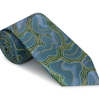 The Reef Silk Tie | 100% Silk | Teal
