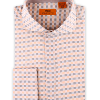 Monochromatic Checker | 100% Cotton | Peach